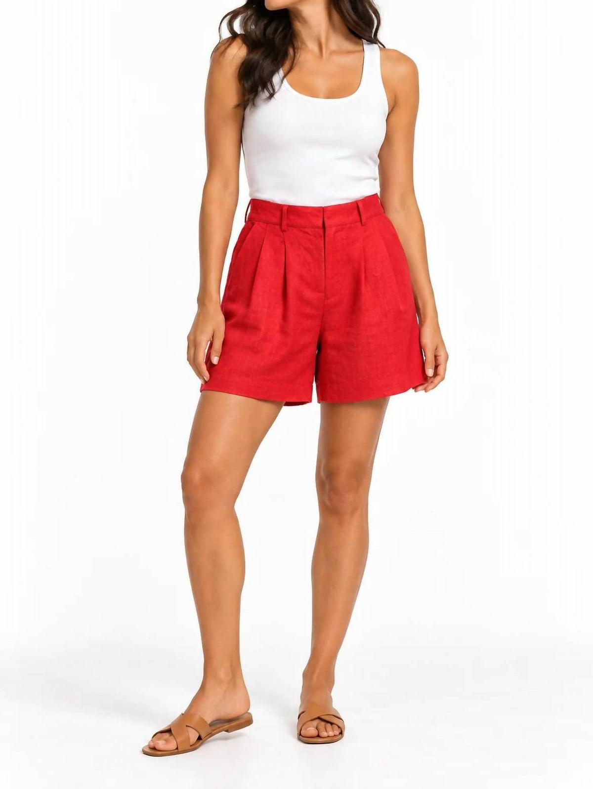 Olivaceous - Ray Linen Shorts