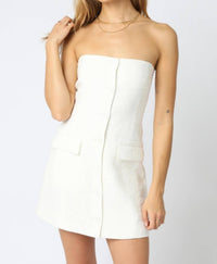 Olivaceous - Serenity Button Down Mini Dress