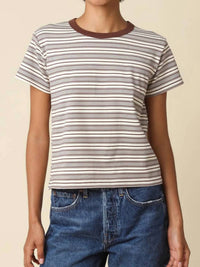 Olivaceous - Short Sleeves Stripe Tee