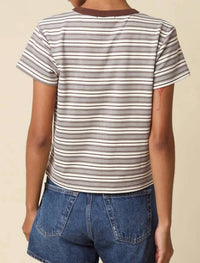 Olivaceous - Short Sleeves Stripe Tee