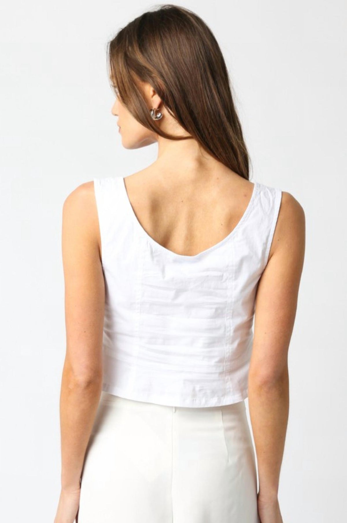 Olivaceous - Winnie Button Top