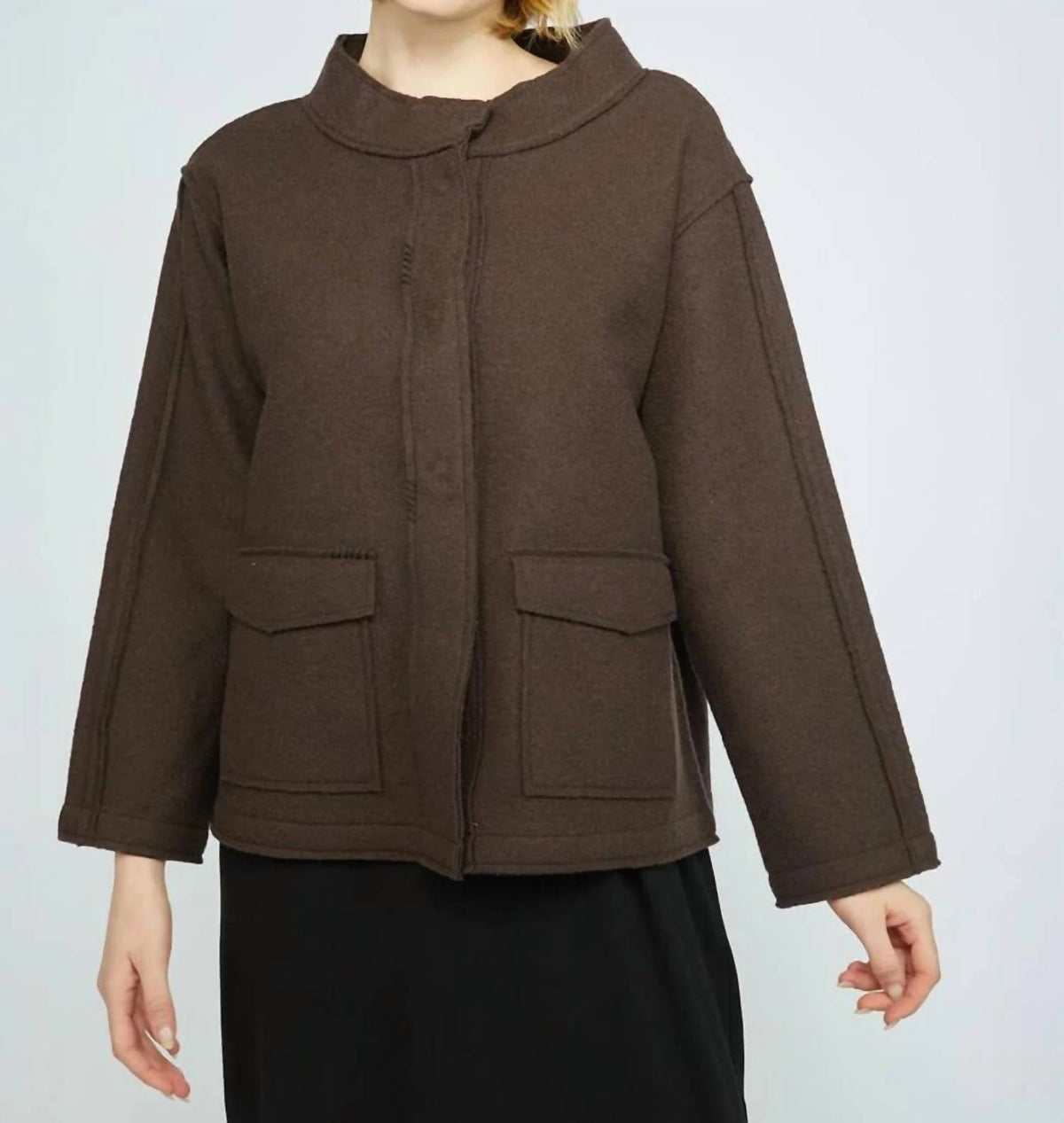 Olivia By Habitat - Boiled Wool Snappy Jacket