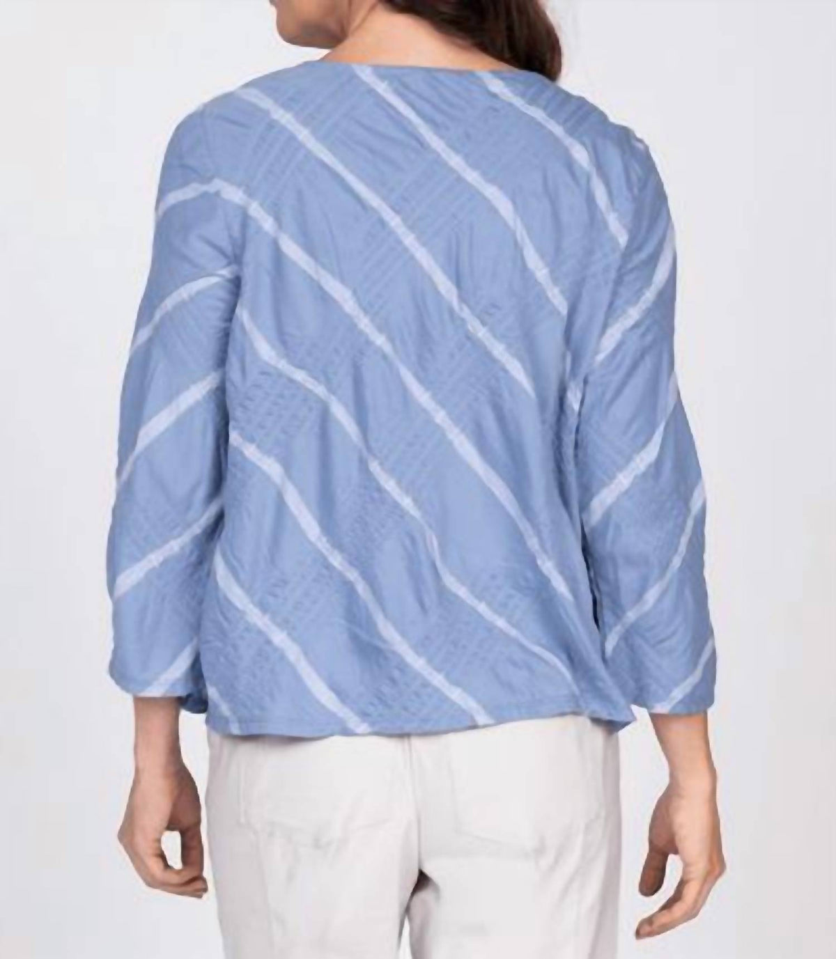 Olivia By Habitat - Stripe a Pose Bias Cut Pullover