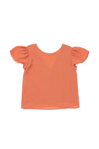 Omamimini - Girls' Back Ruffles Top
