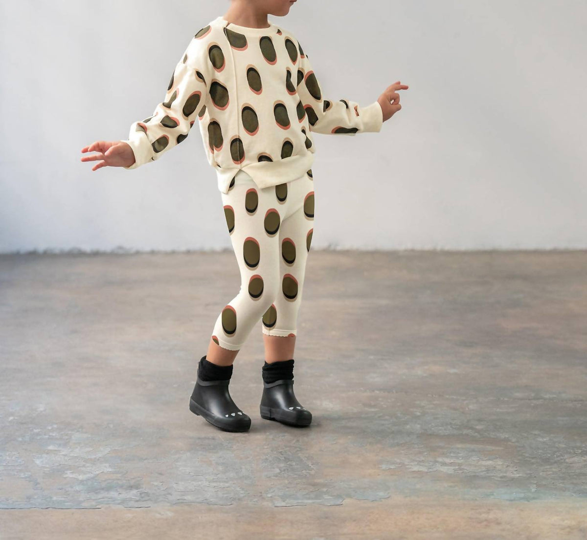 Omamimini - Jersey Leggings with Rib Cuff