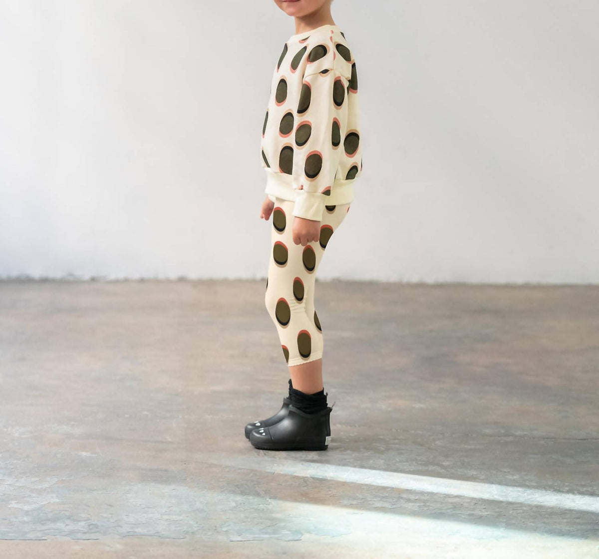 Omamimini - Jersey Leggings with Rib Cuff