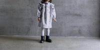 Omamimini - Terry Dress With Ruffled Yolk