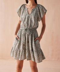 Omika - Cora Cap Sleeve Mini Dress