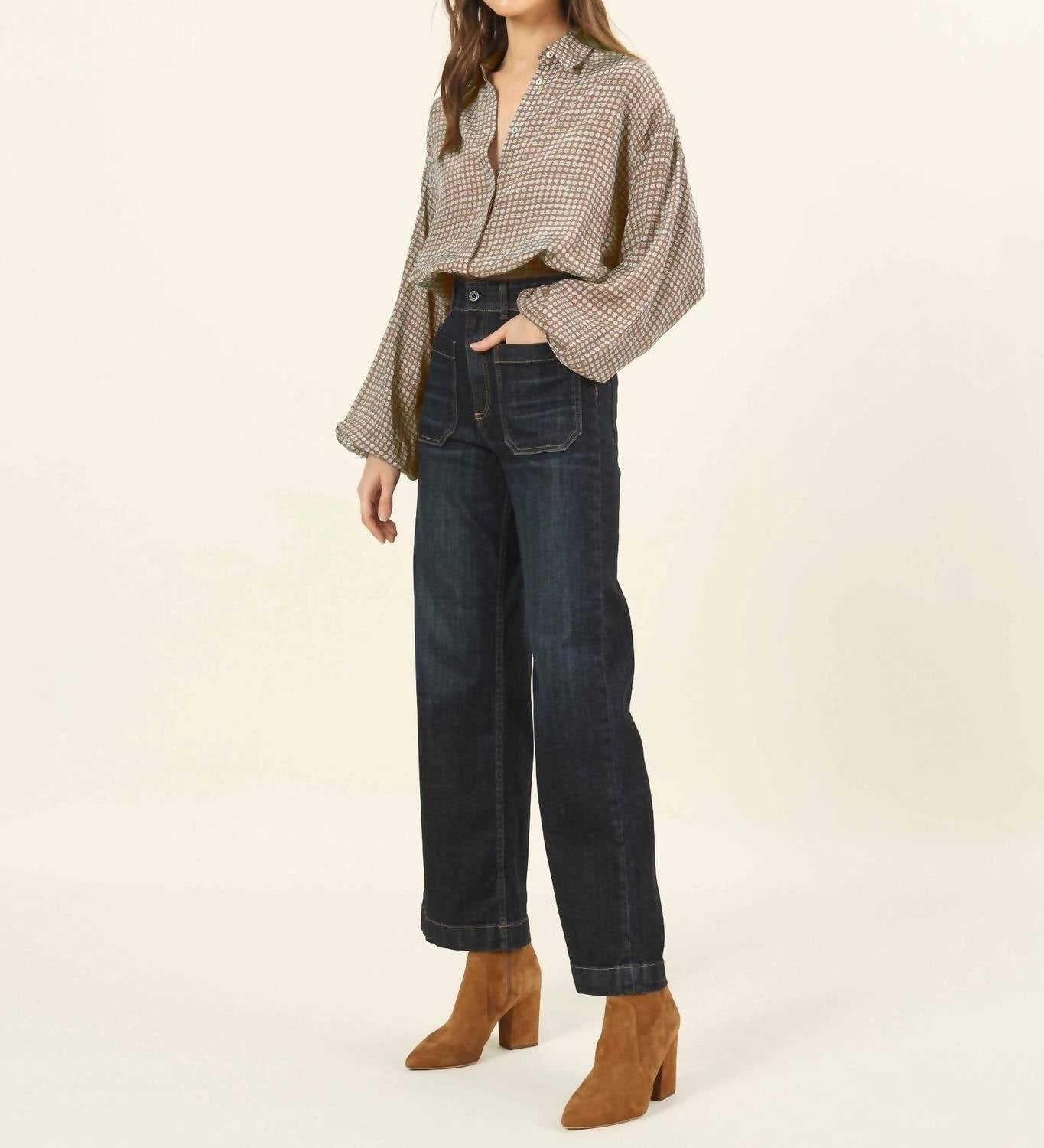 Omika - Nero Blouse - blouses - brown - clothing