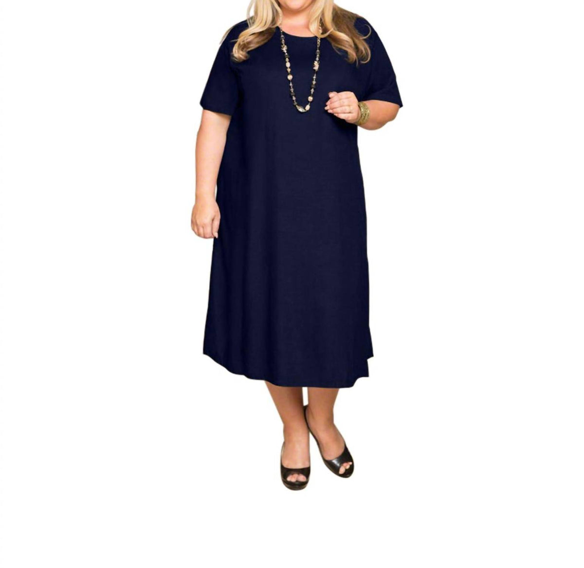 On The Plus Side - Belle Rayon Plus Size Dress
