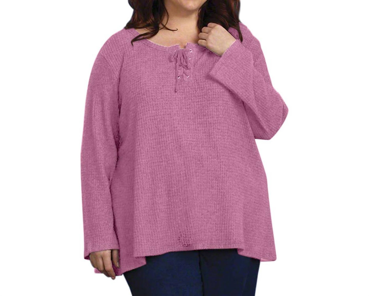 On The Plus Side - Brushed Thermal Top - Plus