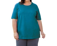 On The Plus Side - Cotton Short Sleeve Tee - Plus