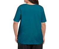 On The Plus Side - Jersey U-Neck Short Sleeve Tee - Plus