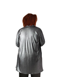 On The Plus Side - Long Sleeve Button Up Rodie Oversize Tunic - Plus Size