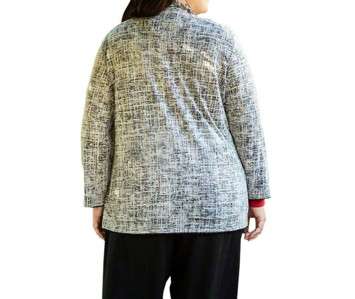 On The Plus Side - Long Sleeve Tallin Reversible Jacket - Plus Size