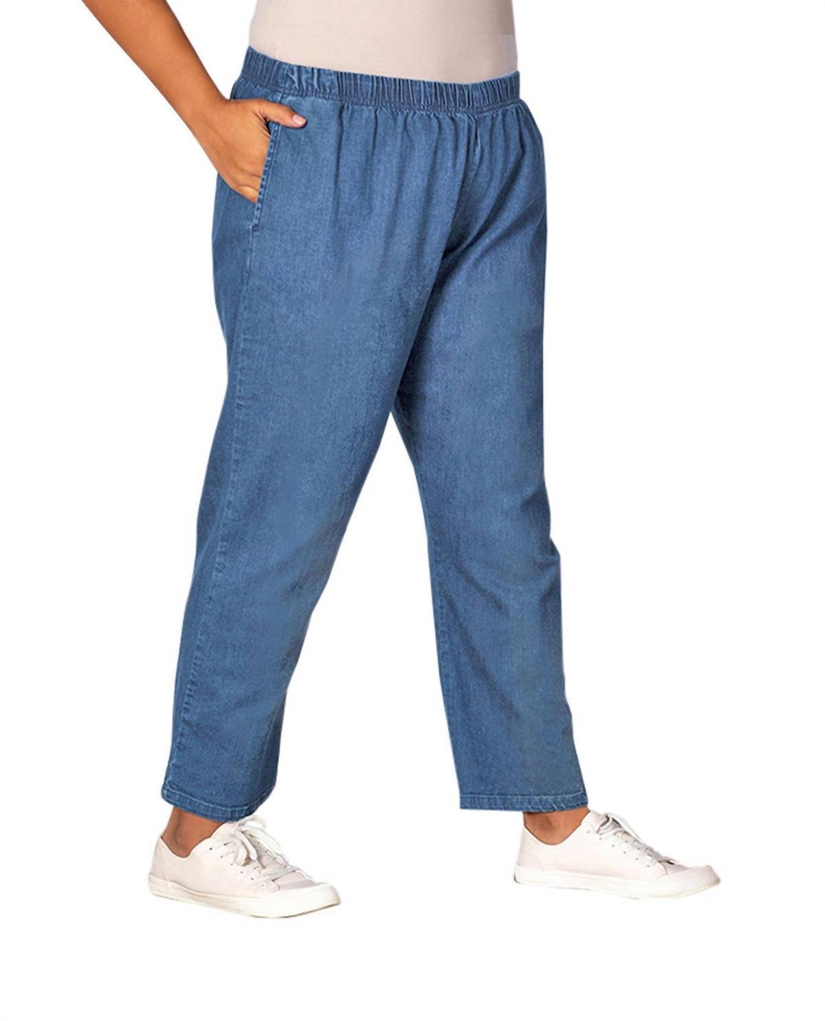 On The Plus Side - Plus Size Premium Relaxed Leg Denim Jeans