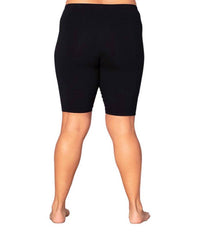 On The Plus Side - Plus Size Solid Cotton Bike Shorts