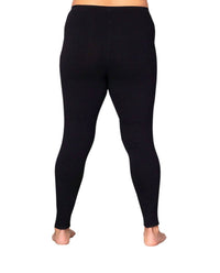 On The Plus Side - Plus Size Solid Cotton Lycra Leggings