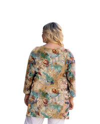 On The Plus Side - Printed Caiden Tunic - Plus