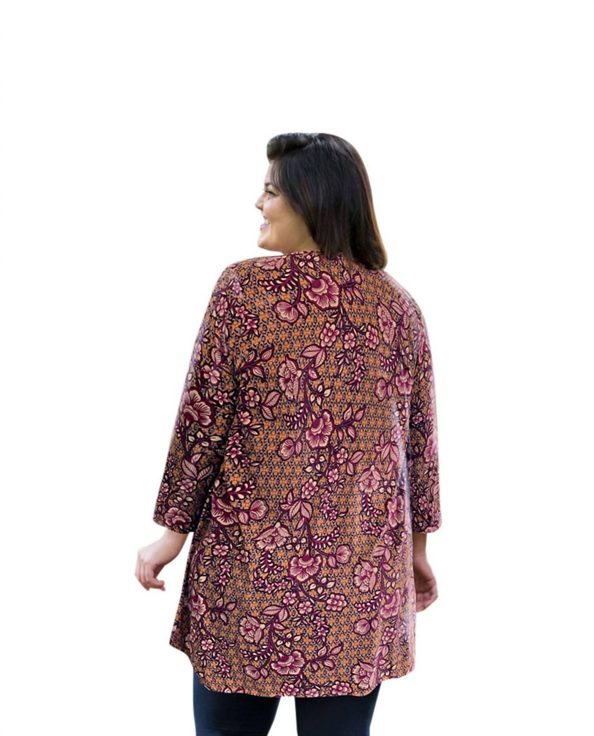 On The Plus Side - Printed Matsin Tunic - Plus