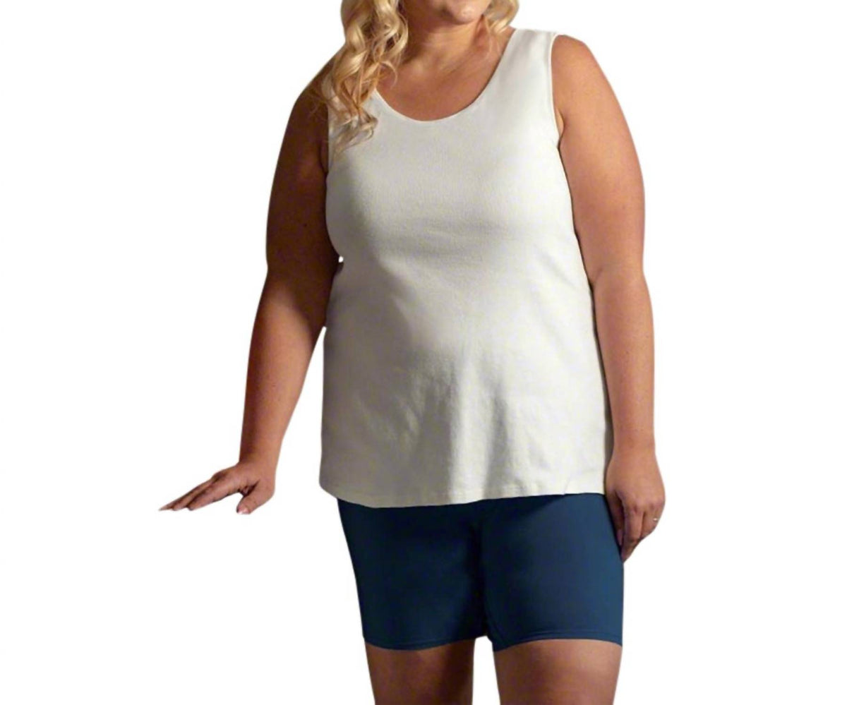 On The Plus Side - Sleeveless Layering Tank Top - Plus