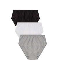 On The Plus Side - Women's Plus Size Solid Panties 3-Pack