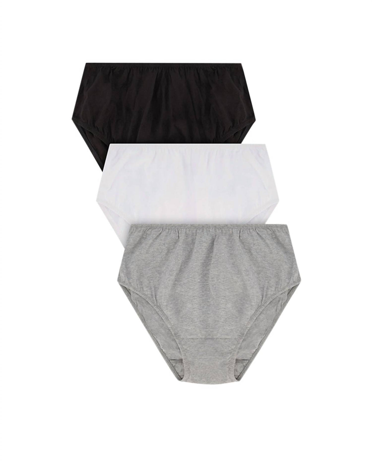 On The Plus Side - Women's Plus Size Solid Panties 3-Pack