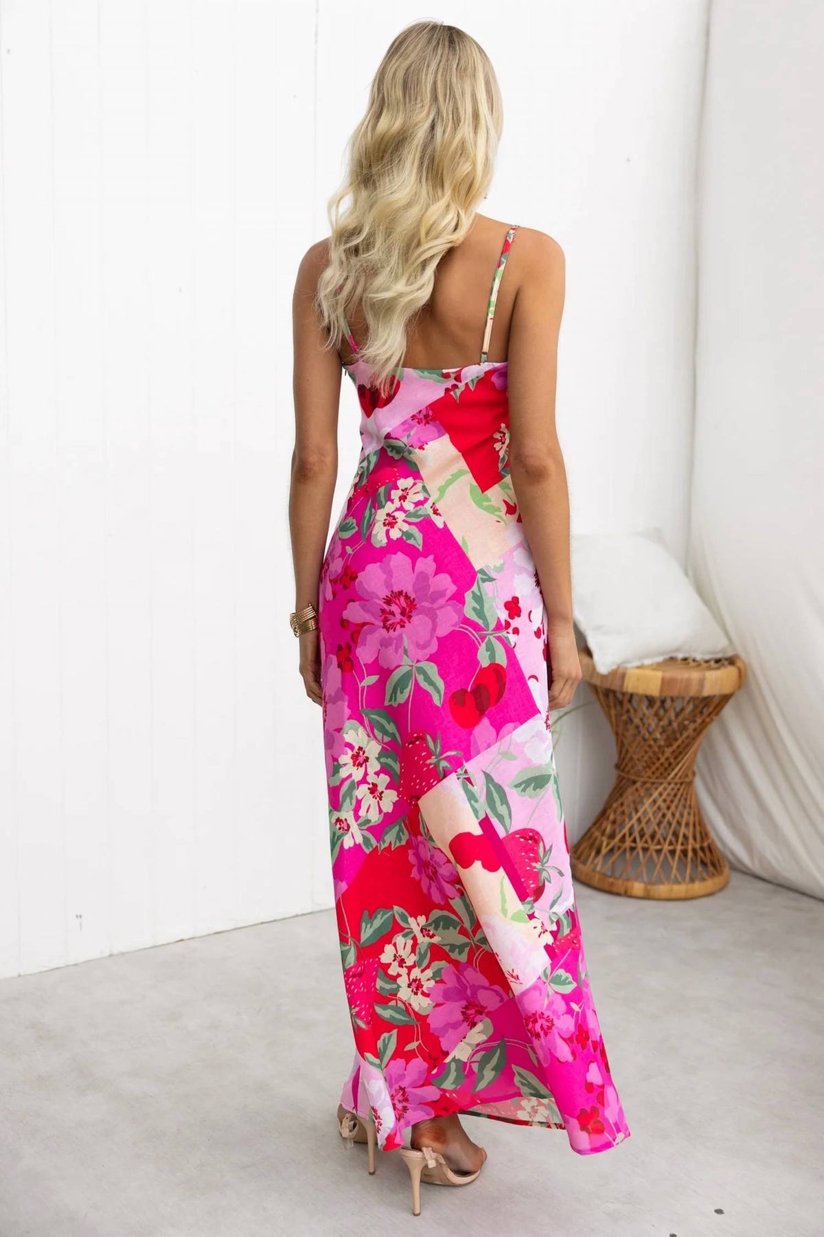 One & Only - Blushing Garden Patchwork Maxi Dress