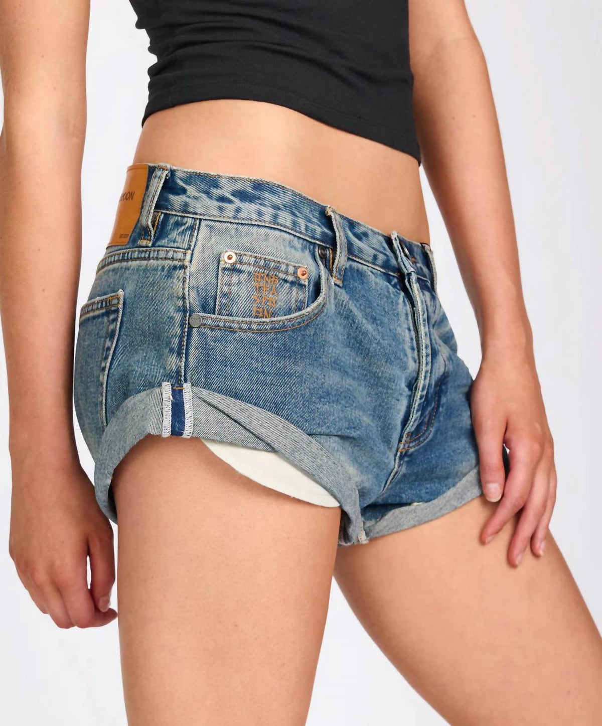 One Teaspoon - Bandits Low Waist Denim Shorts