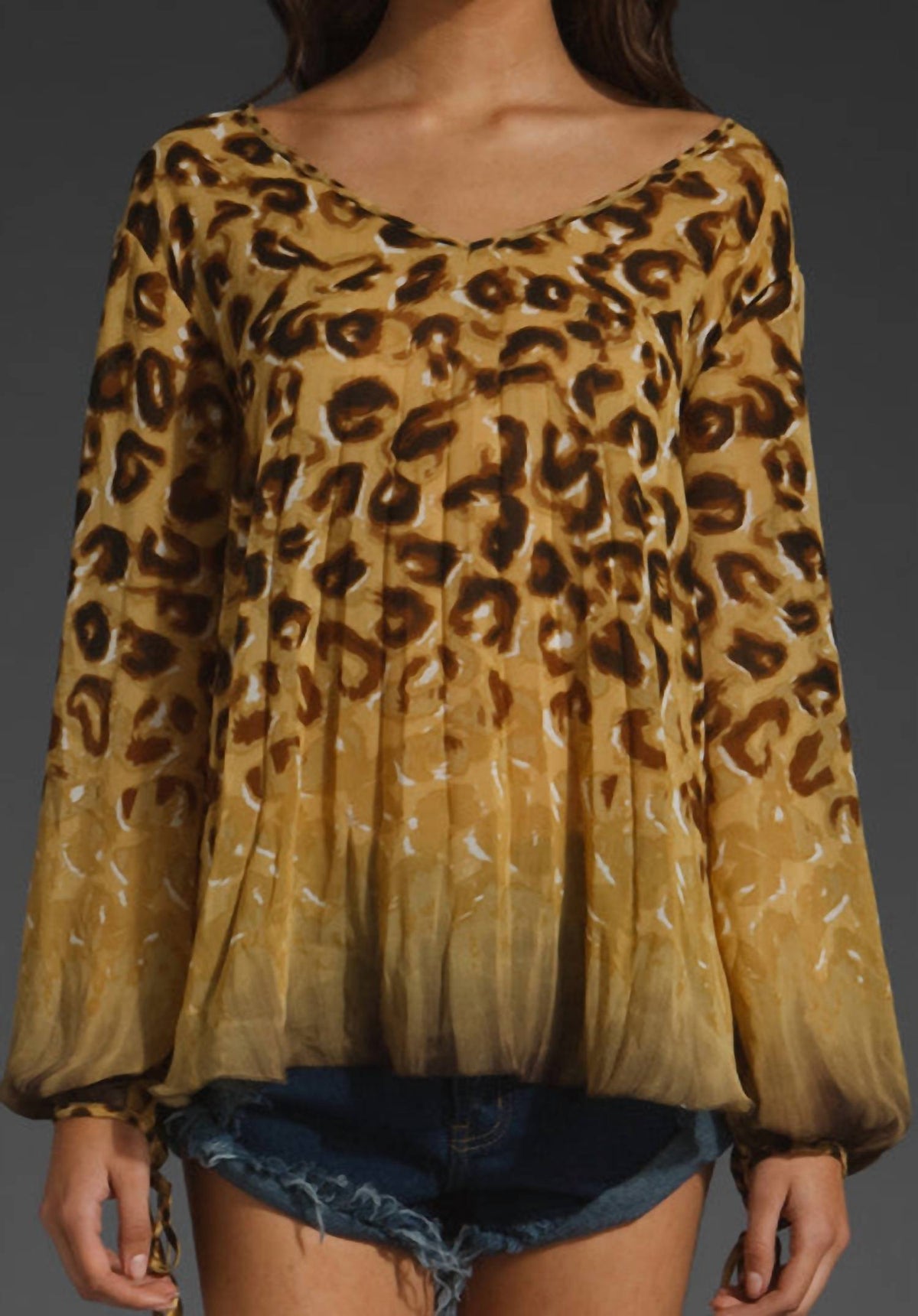 One Teaspoon - Nengal Sunray Pleat Top