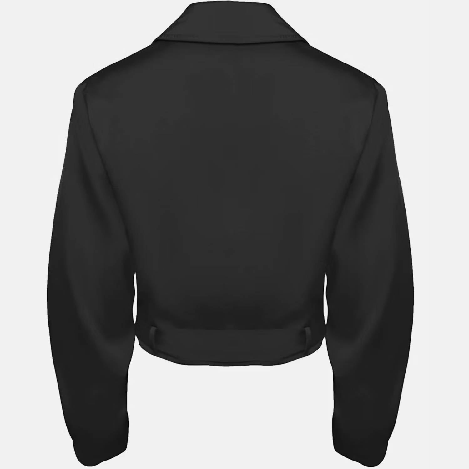 One World - Vegas Satin Jacket - black - bomber - jackets - clothing