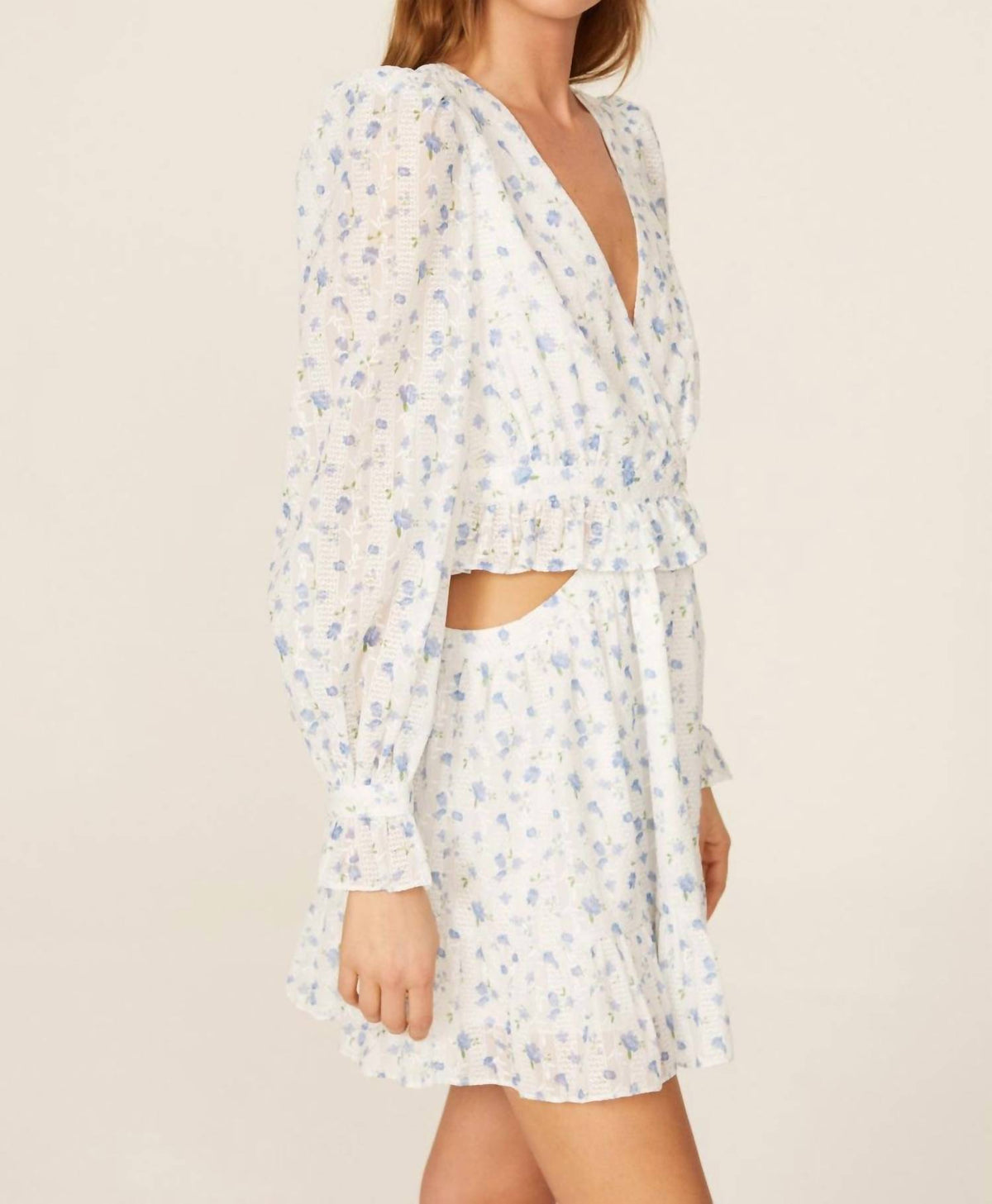 One33 Social - Cutout Floral Mini Dress