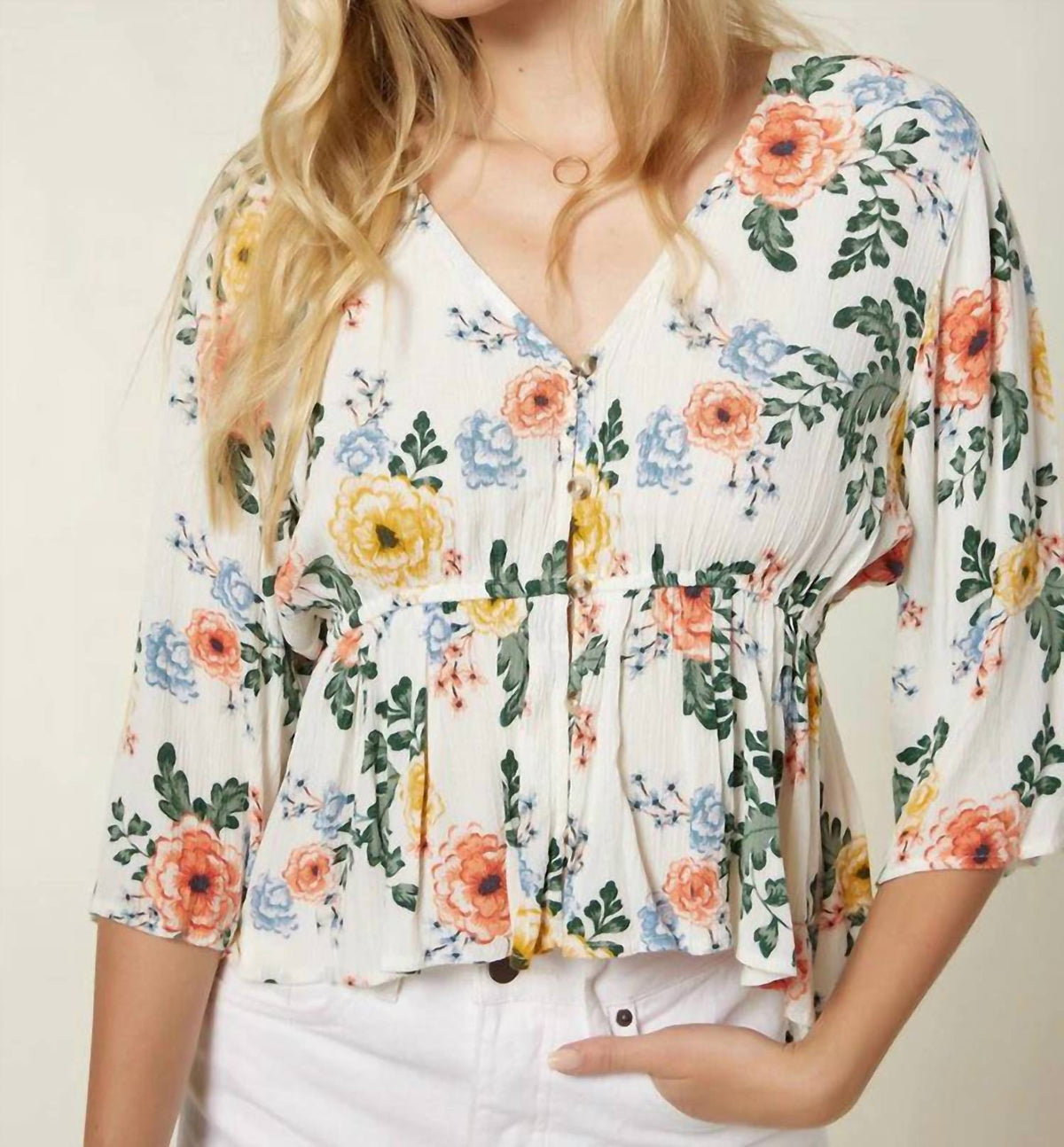 O'Neill - Celine V-neck Floral Top