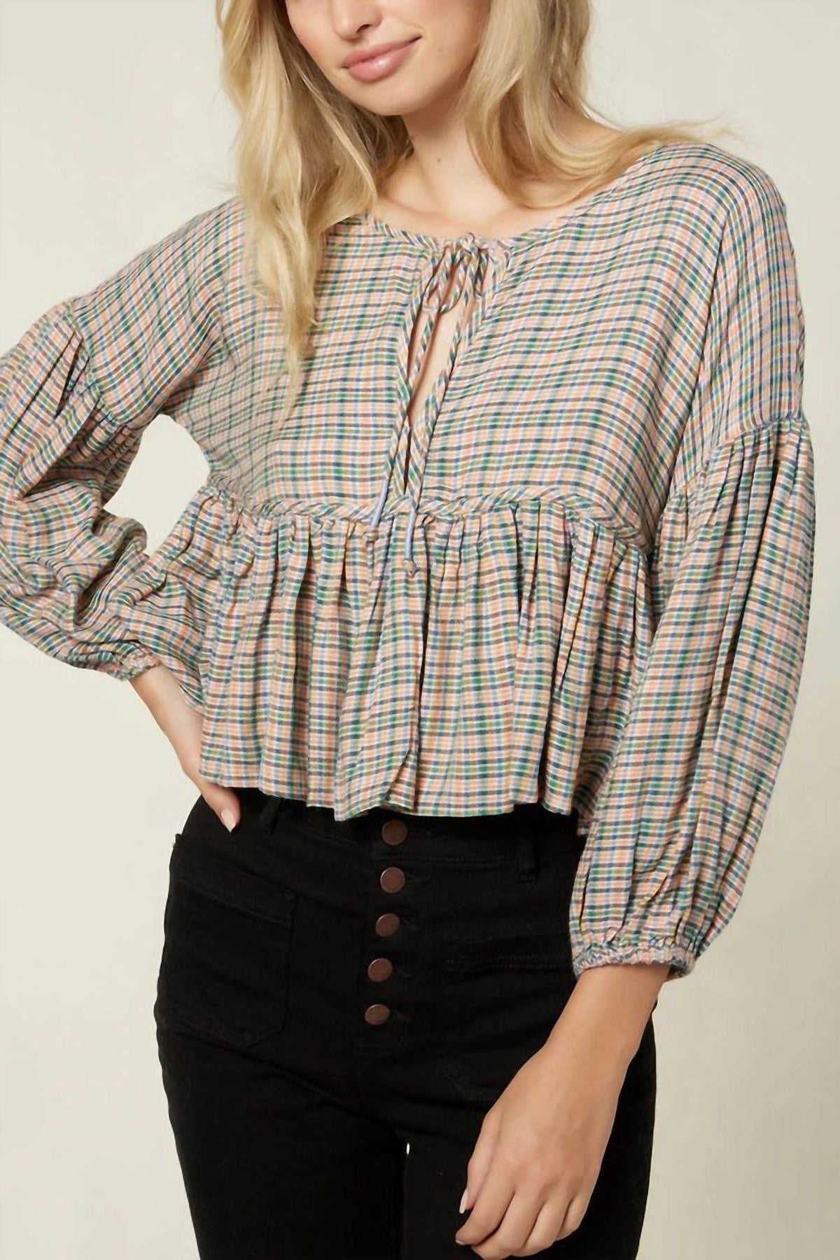O'Neill - Rosie Plaid Top