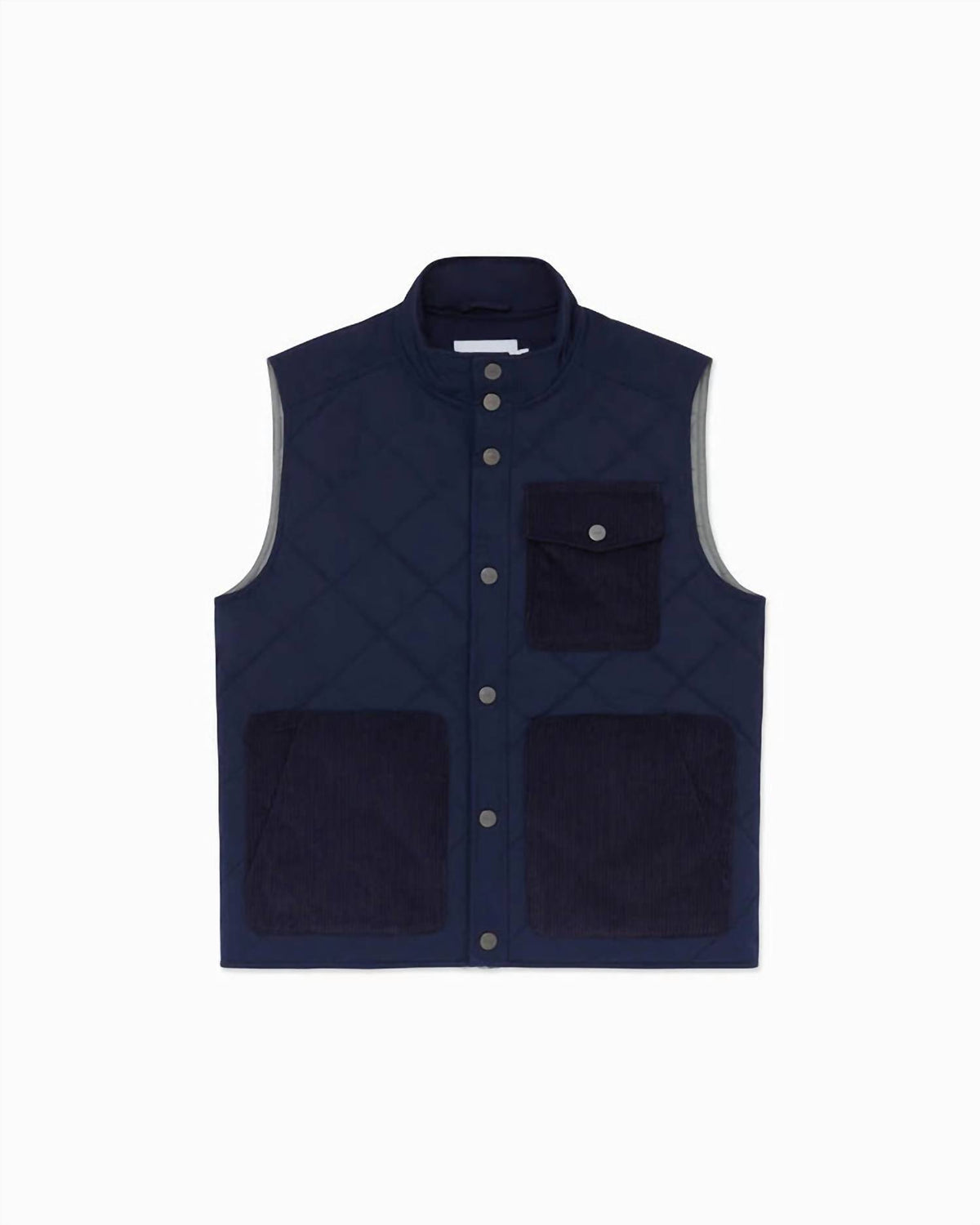 MEN'S QUILTED TWILL VEST