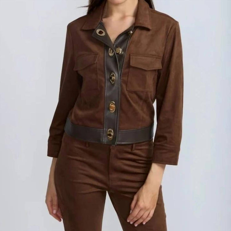 Oolala - Buckle Hardware Suede Jacket – Snagged & Bagged