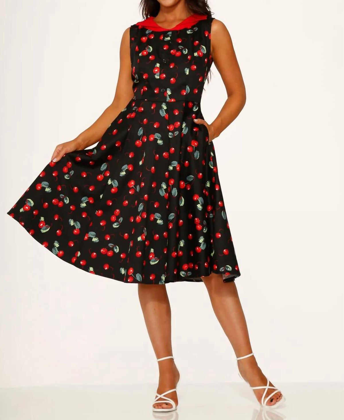Orchid Bloom - Cherry Swing Dress