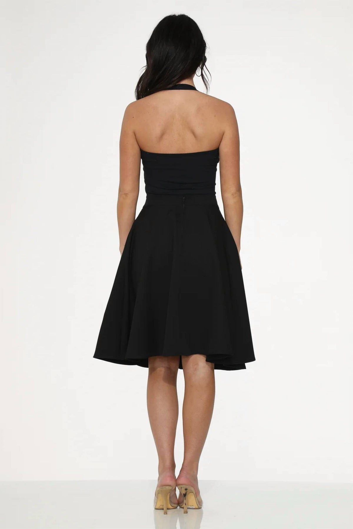 Orchid Bloom - Embroidered Poodle Swing Skirt