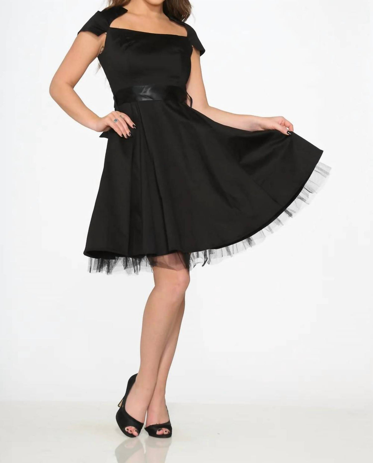 Orchid Bloom - Midi Swing Dress