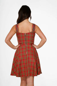 Orchid Bloom - Plaid Swing Dress