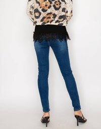Origami - Lace & Sequin Cropped Button-up Jacket