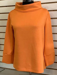 Orly - Women's 3/4 Sleeve Top - blouses - clothing - orange