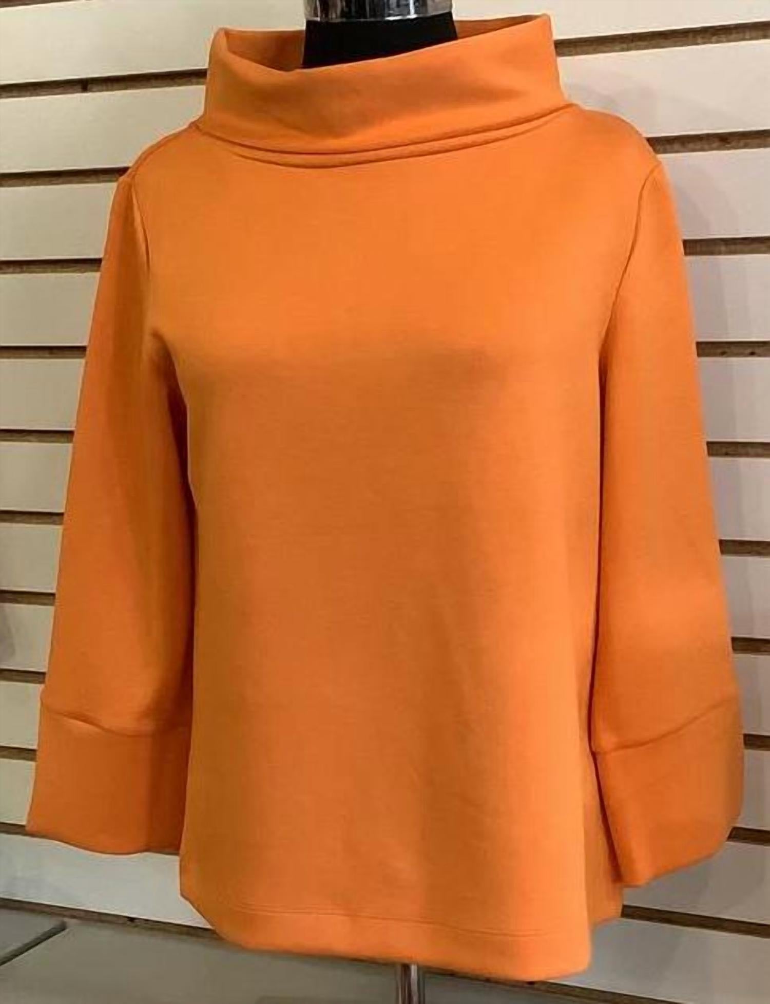 Orly - Women's 3/4 Sleeve Top - blouses - clothing - orange