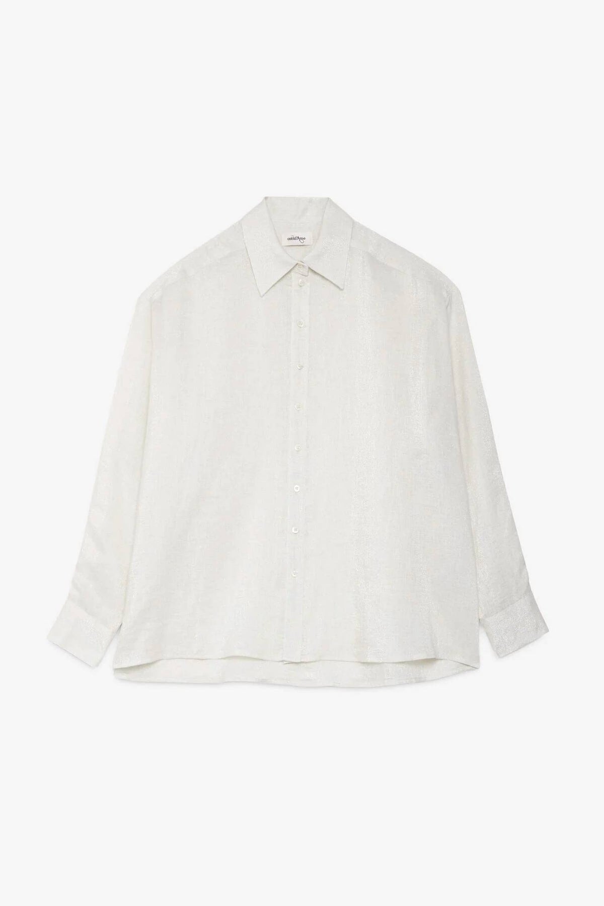 Ottod'Ame - Oversized Linen Lurex Top