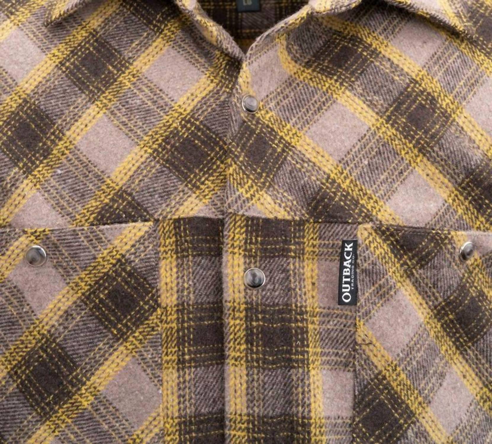 Outback Trading Co. - Greyson Shirt - brown - casual - button - down - shirts - clothing