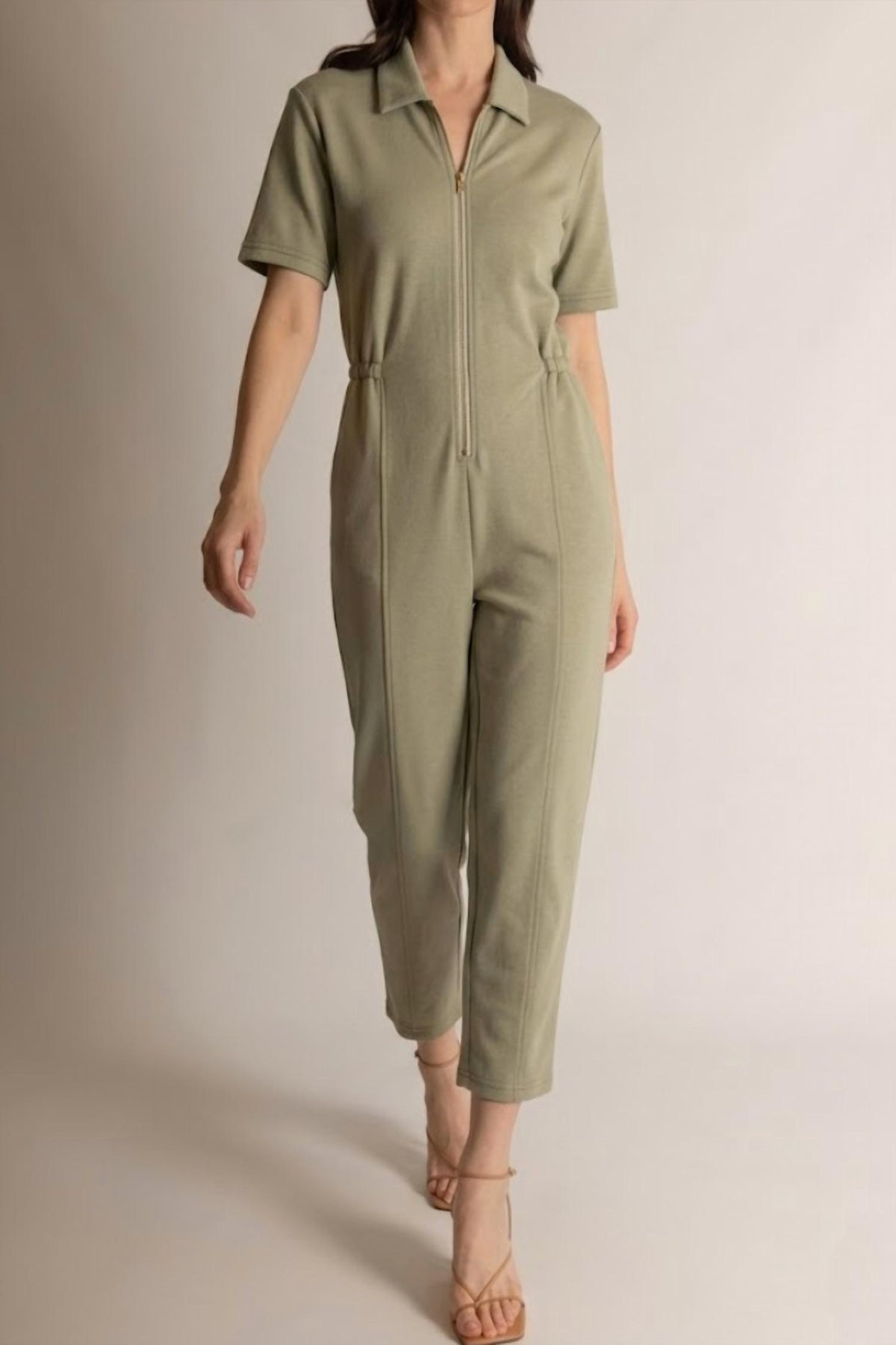 P.Cill - Front Zipper Jumpsuit