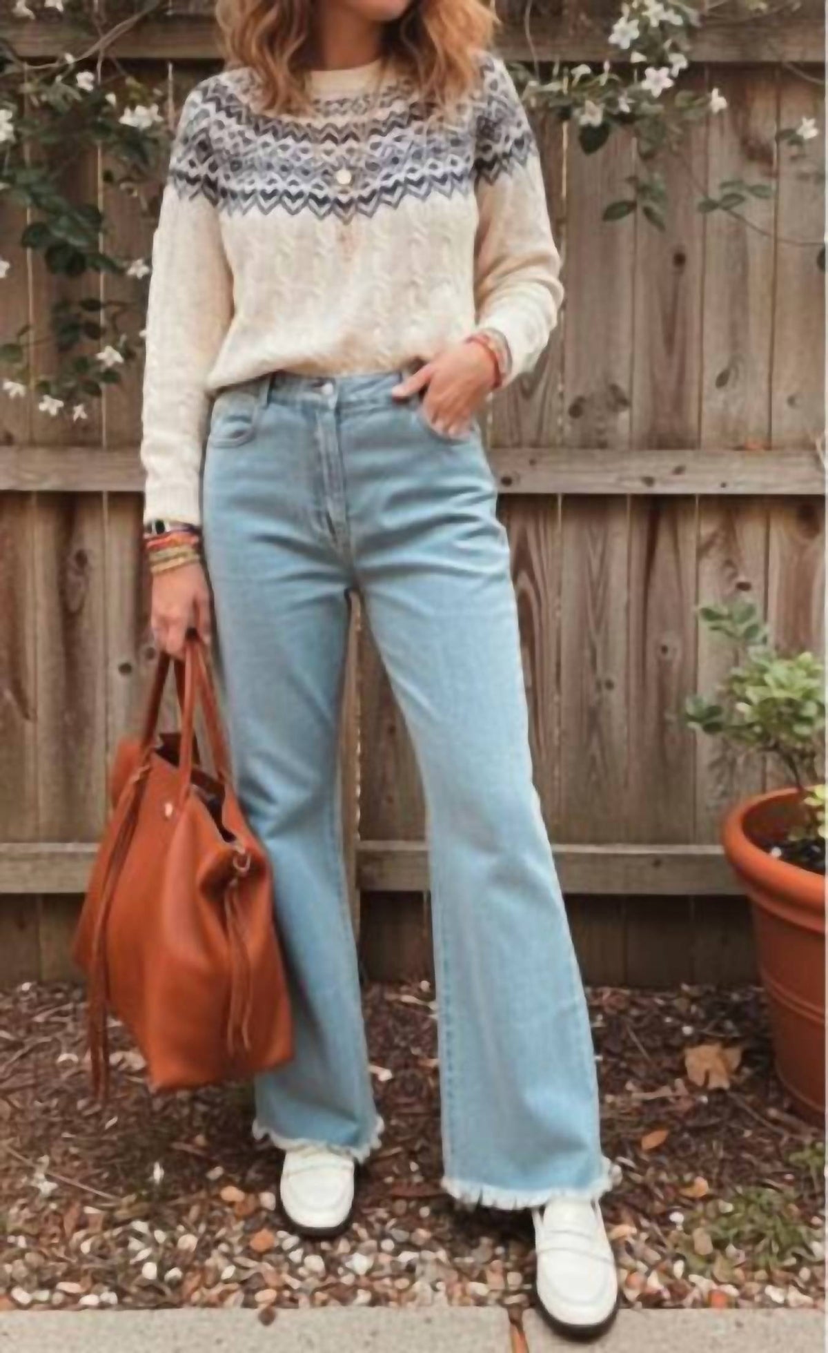P.Cill - High Rise Wide Leg Jeans