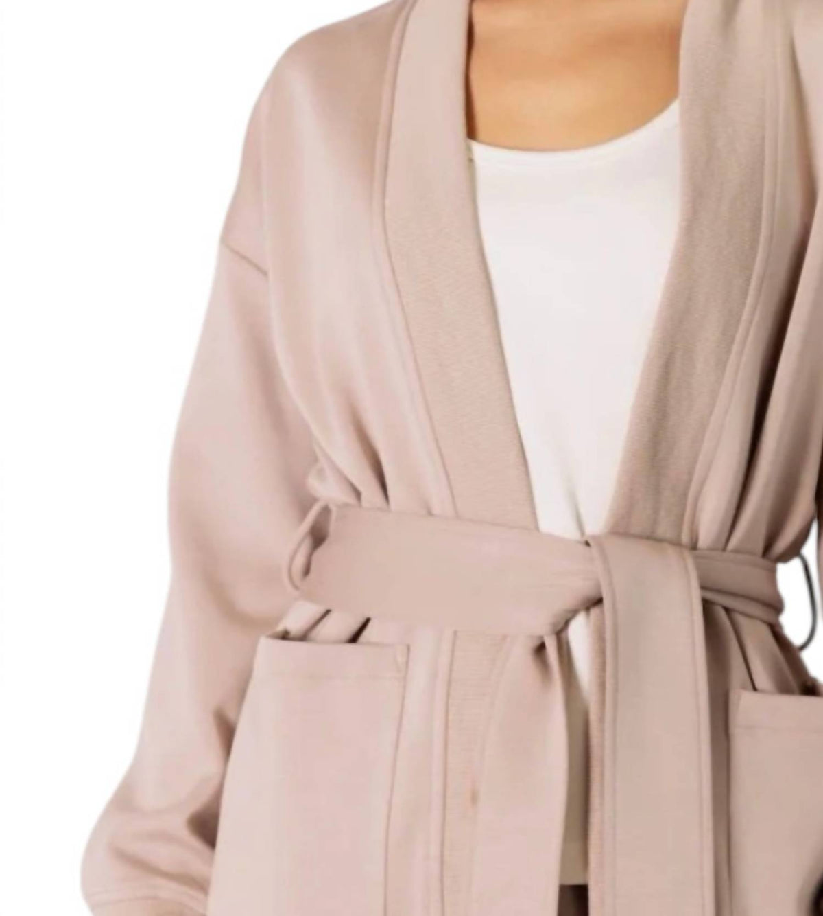 P.Cill - Ribbed Contrast Robe