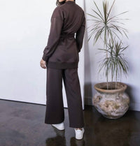 P.Cill - Scuba Ribbed Contrast Robe