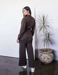 P.Cill - Scuba Ribbed Contrast Robe